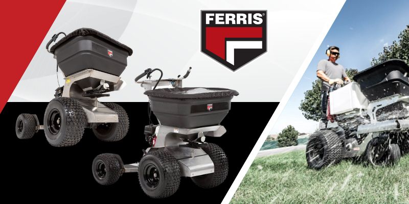 An image showcasing Ferris spreaders and sprayers